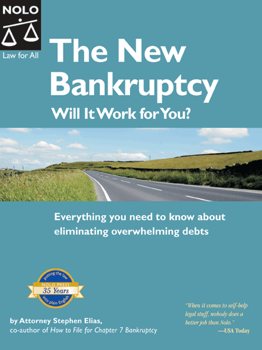 Title details for New Bankruptcy, The by Stephen Elias - Available